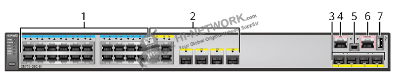 front-panel-s5710-28c-ei-datasheet